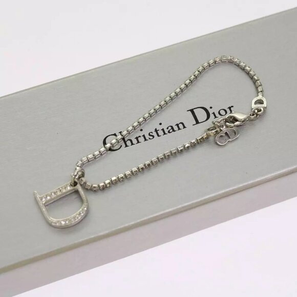 Christian Dior Bracelet metal Silver Auth am6013 - Picture 1 of 12